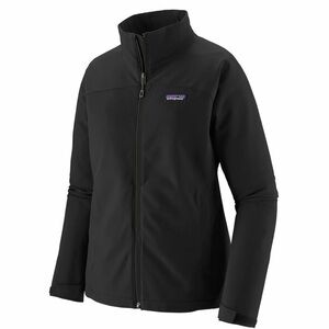 W'omen’s Patagonia Black Adze Front Zip Full Length Jacket Size Medium